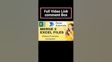 Merge Excel File By Using Power Automate  #microsoftpowerplatform#powerautomate#excel #shorts #short