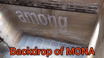 Tasmania - MONA Museum of Old and New Art, Bit.Fall by Julius Popp