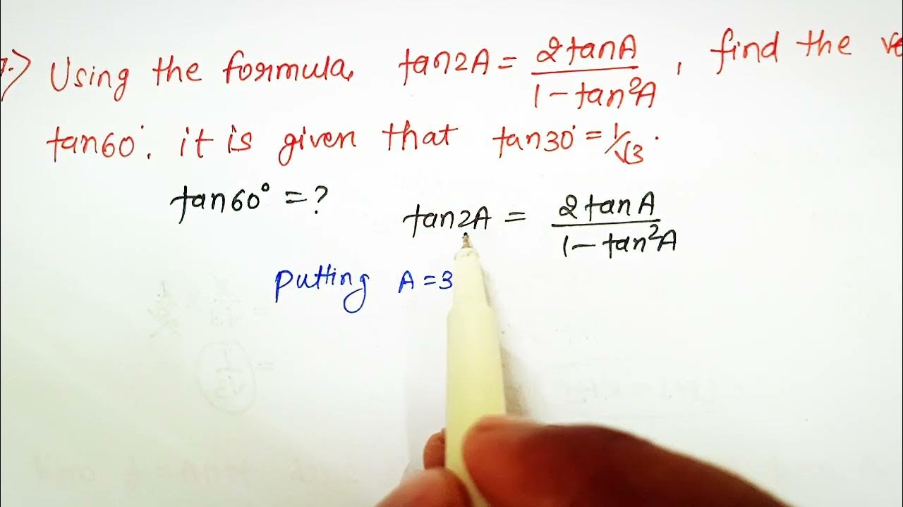 17-using-the-formula-tan2a-2tana-1-tan-a-find-tan60-youtube