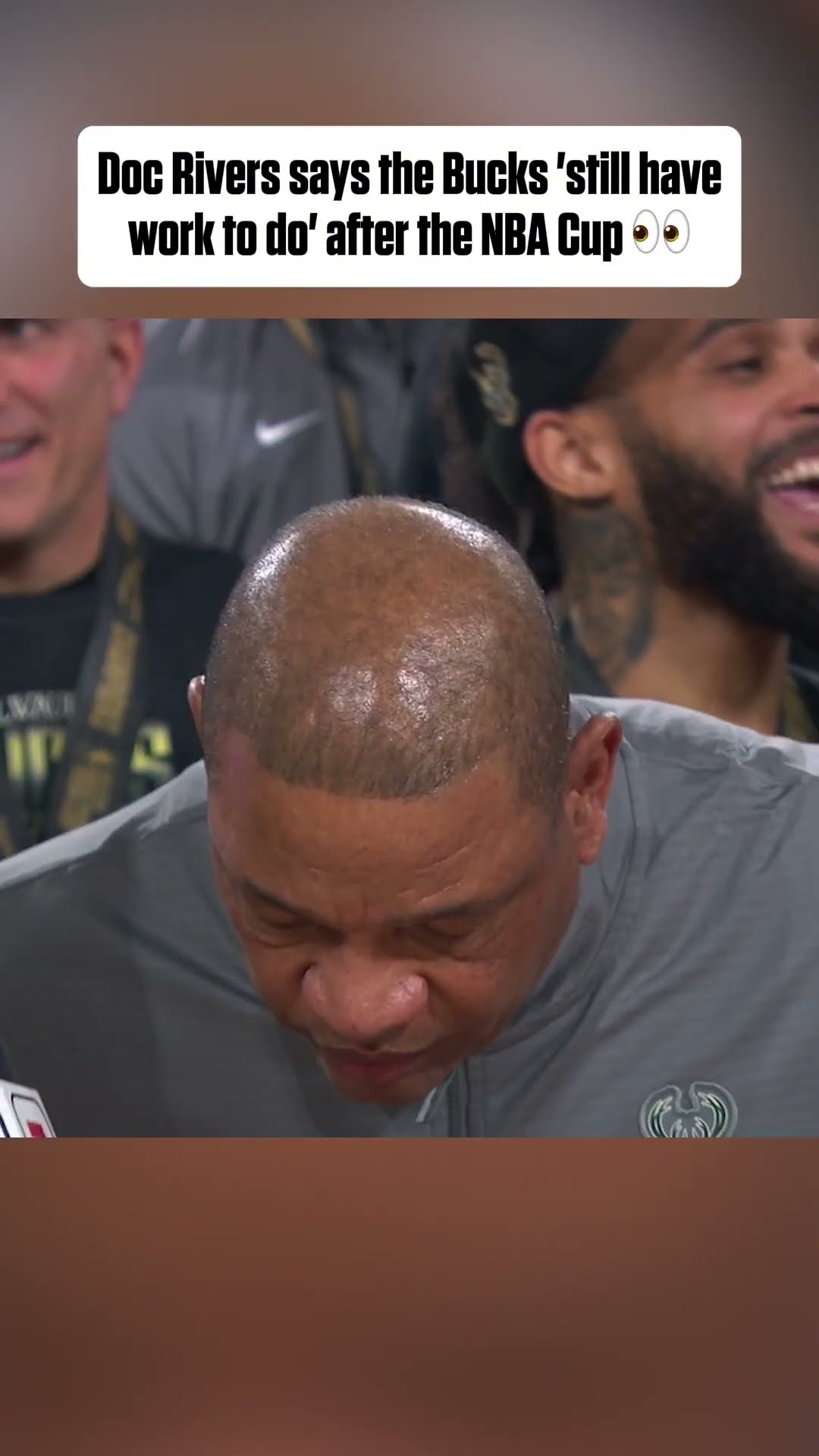 Doc Rivers reacts to winning the NBA Cup ?