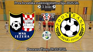 Prva HMNL 2026/27. - 3. kolo - MNK Jezera - MNK Podstrana