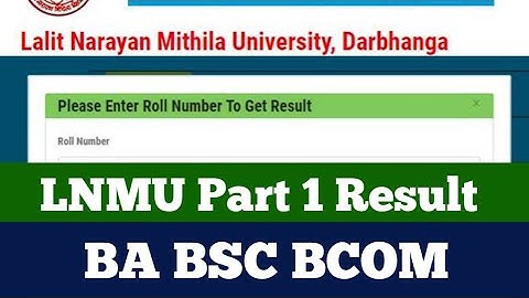 LNMU B.A, B.Sc, B.Com Part 1 Result 2022 Kab Aayega|| LNMU Part 1 का रिजल्ट चेक कैसे करें||