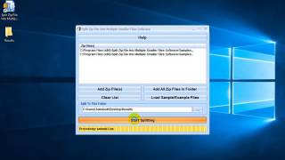 How To Use Split Zip File Into Multiple Smaller Files Software screenshot 3