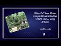 Arduino code for controlling DC Quad Encoder motor with Rhino DC Servo Drive with Modbus UART ASCII