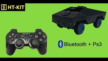 How to make Arduino Bluetooth remote control car with Ps3 - DIY T-rex kit -  [HT KIT official]