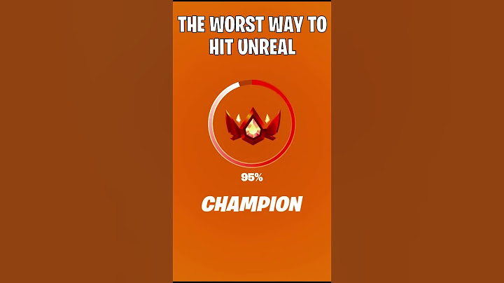 The WORST WAY to hit UNREAL!! (Fortnite Ranked)