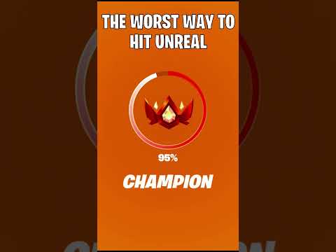 The WORST WAY to hit UNREAL!! (Fortnite Ranked)