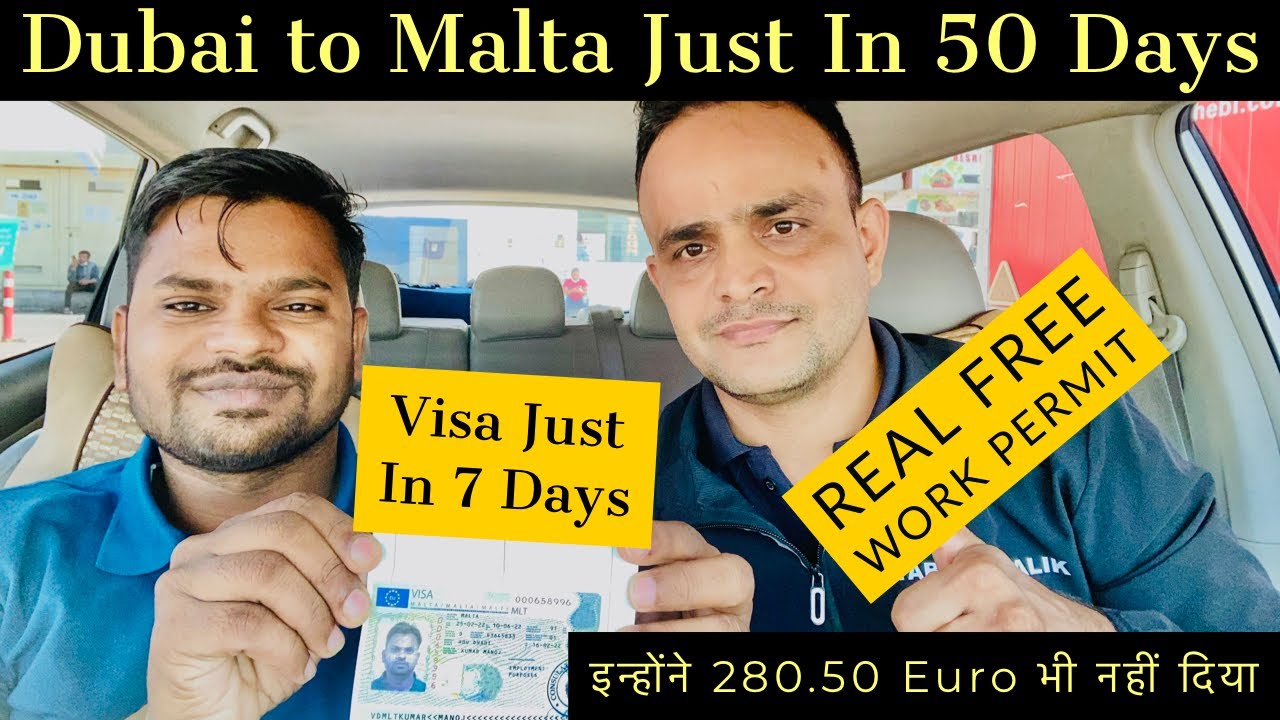 Dubai to Malta Just in 50 Days Malta Fire and Safety Jobs Real Free