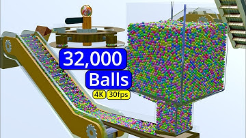 Balls on escalator 1.0 - Marble Run animation