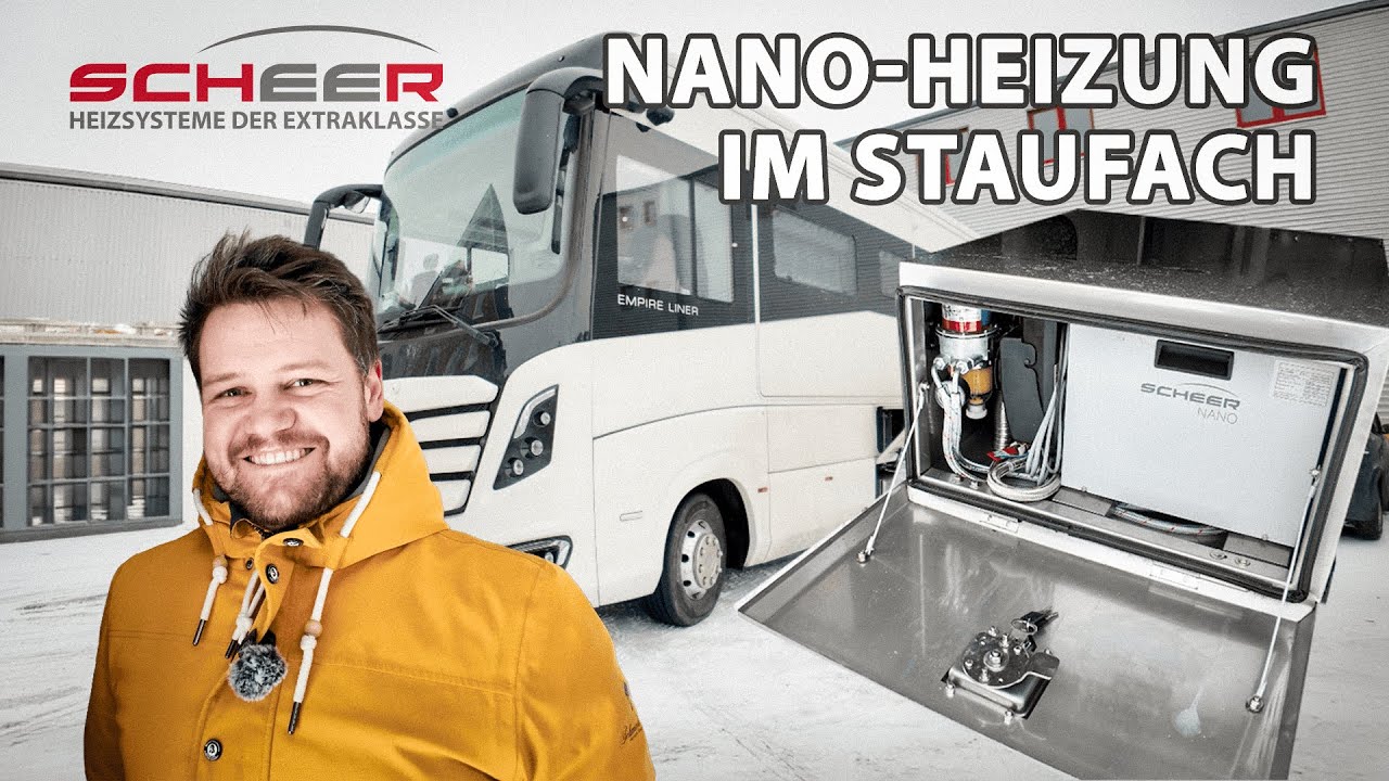 Austausch einer Alde Gas-Heizung auf eine Scheer nano Dieselheizung im Edelstahl Staufach.