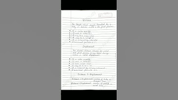 Class 11 physics | Motion in a straight line notes | pdf link in the description handwritten notes |