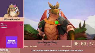 Spyro Reignited Trilogy  - Spyro 1 Any% NBS by BeamQueenSol | UnitySpeedruns 2024