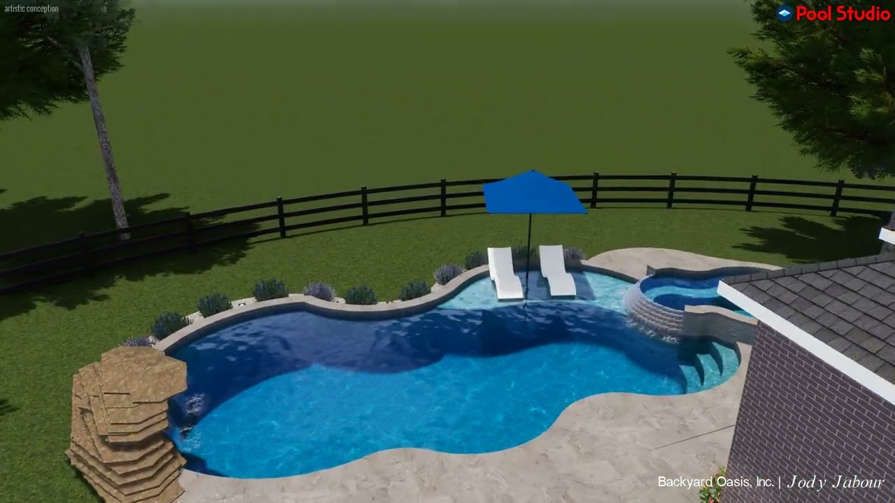 Jerry and Beck'y Pool Project Travertine