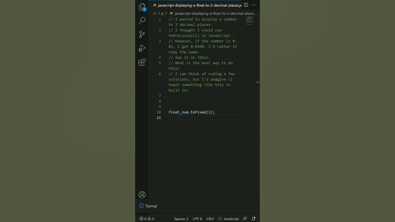 floating point JavaScript displaying a float to 2 decimal places