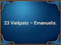 023. Viešpats – Emanuelis