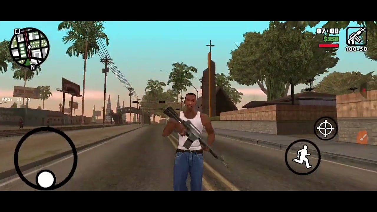 MOD CORRER/ SEGURAR ARMAS - GTA SAN ANDREAS ANDROID - YouTube