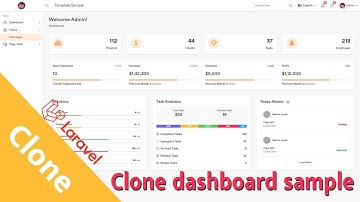 Clone Dashboard Sample Laravel 9 | Admin dashboard