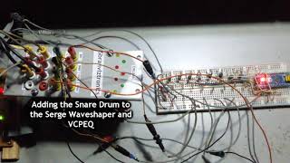 Analog Electronic Drums Synthesizer Module and Arduino MIDI Interface