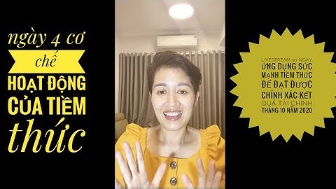 Ngày 4: Cơ chế hoạt động của Tiềm Thức - 30 ngày ứng dụng SMTT -  T10/2020