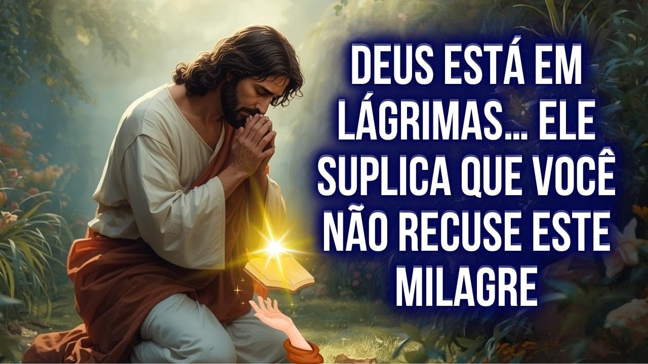 😭 DEUS ESTÁ EM LÁGRIMAS… ELE SUPLICA QUE VOCÊ NÃO RECUSE ESTE MILAGRE
