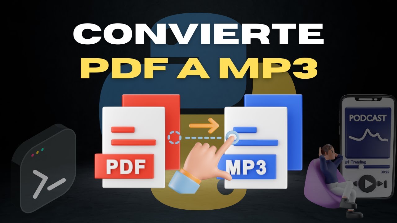 Cómo convertir PDF a MP3 con Python | Tutorial python - YouTube