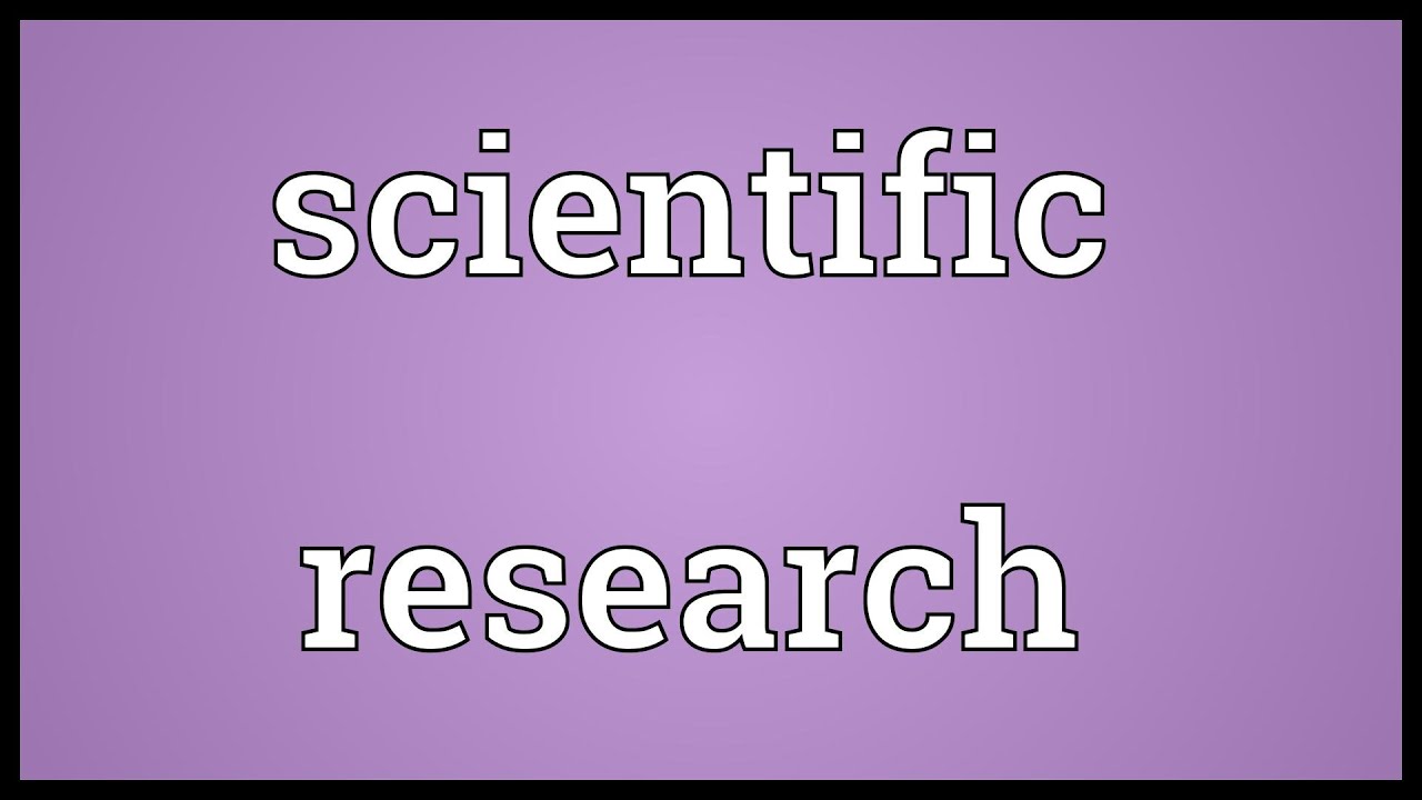 research meaning scientist