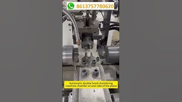 Automatic double head chamfering machine chamfer on one side of the plane