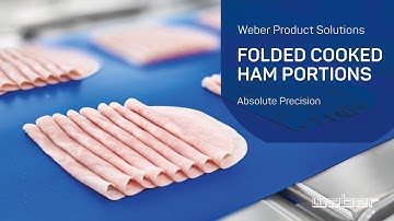 Überzeugung durch absolute Präzision – Gefaltete Kochschinken-Portionen | weSLICE 7500