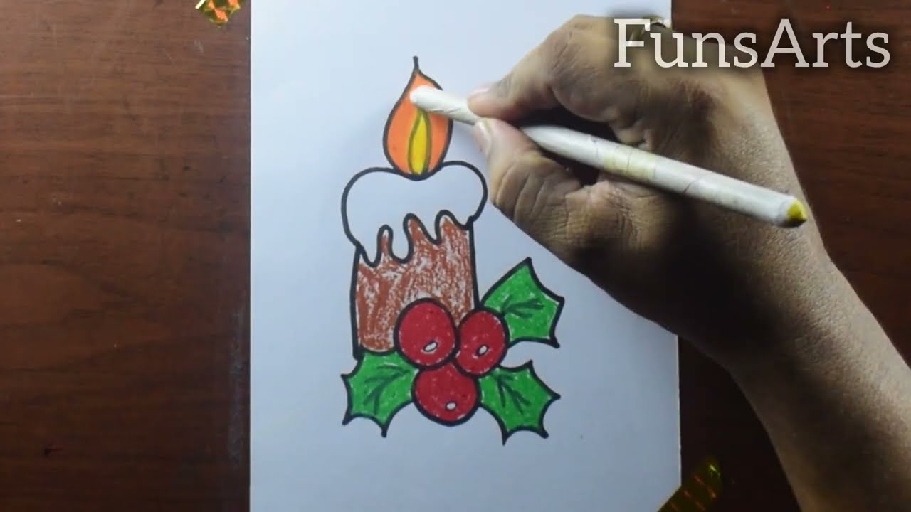 How to draw a candle light  