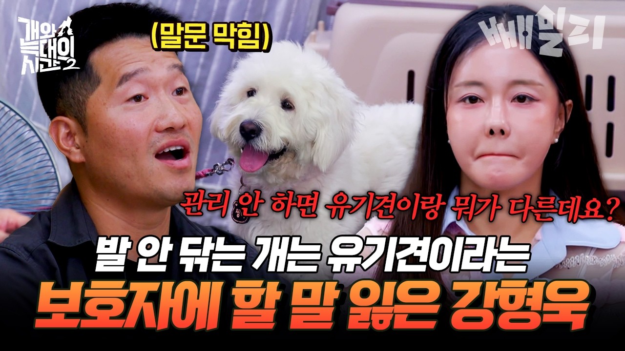 발 안 닦는 개는 유기견?!🐶충격적인 보호자의 발언에 할 말 잃은 강형욱😯| #개와늑대의시간2 31회