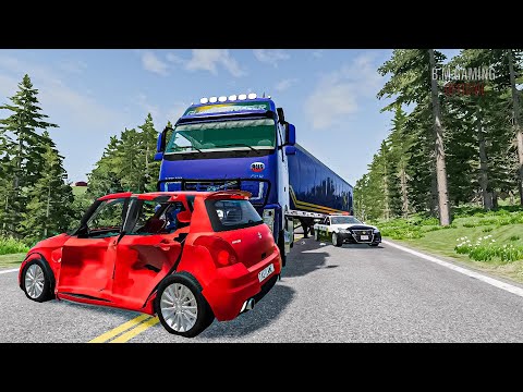 Realistic Over Confident Driver Car Crashes #13 | BeamNG Drive | B.M.GAMING |