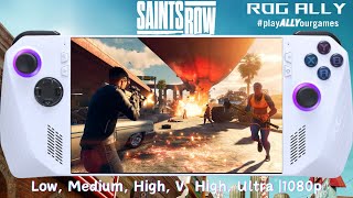 Saints Row Gameplay ASUS ROG Ally | All Settings 1080p Tested