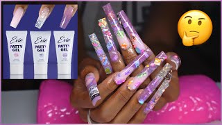 testing Evie's PATTY GEL!! POLYGEL by LongHairPrettyNails! how to DIY easy french tip nails fast!! screenshot 5