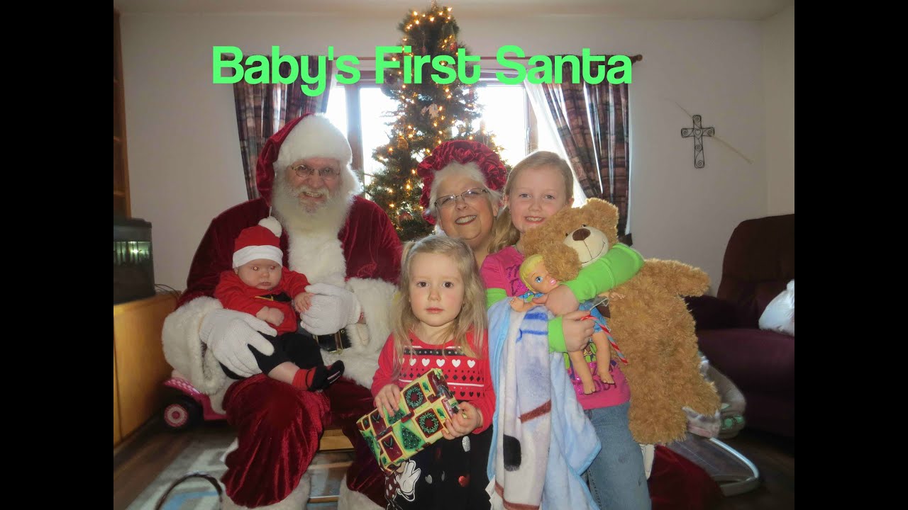 Baby's first santa - YouTube
