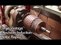 1930s/1940s Frigidaire 1/2HP Repulsion Induction Motor Repair 01: Disassembly, Cleaning Commutator