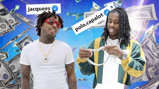 POLO G runs into JACQUEES dropping BAG at JEWELRY UNLIMITED