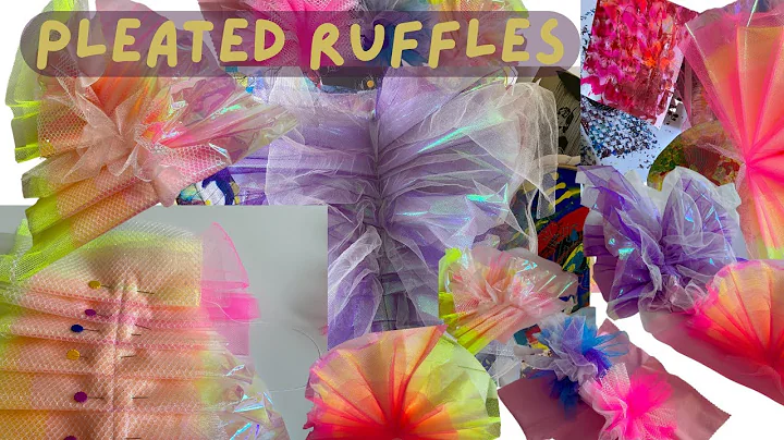 Ruffles Tutorial | Pleated and Fan Ruffles | Textiles Technique | Didsbury Art Studio