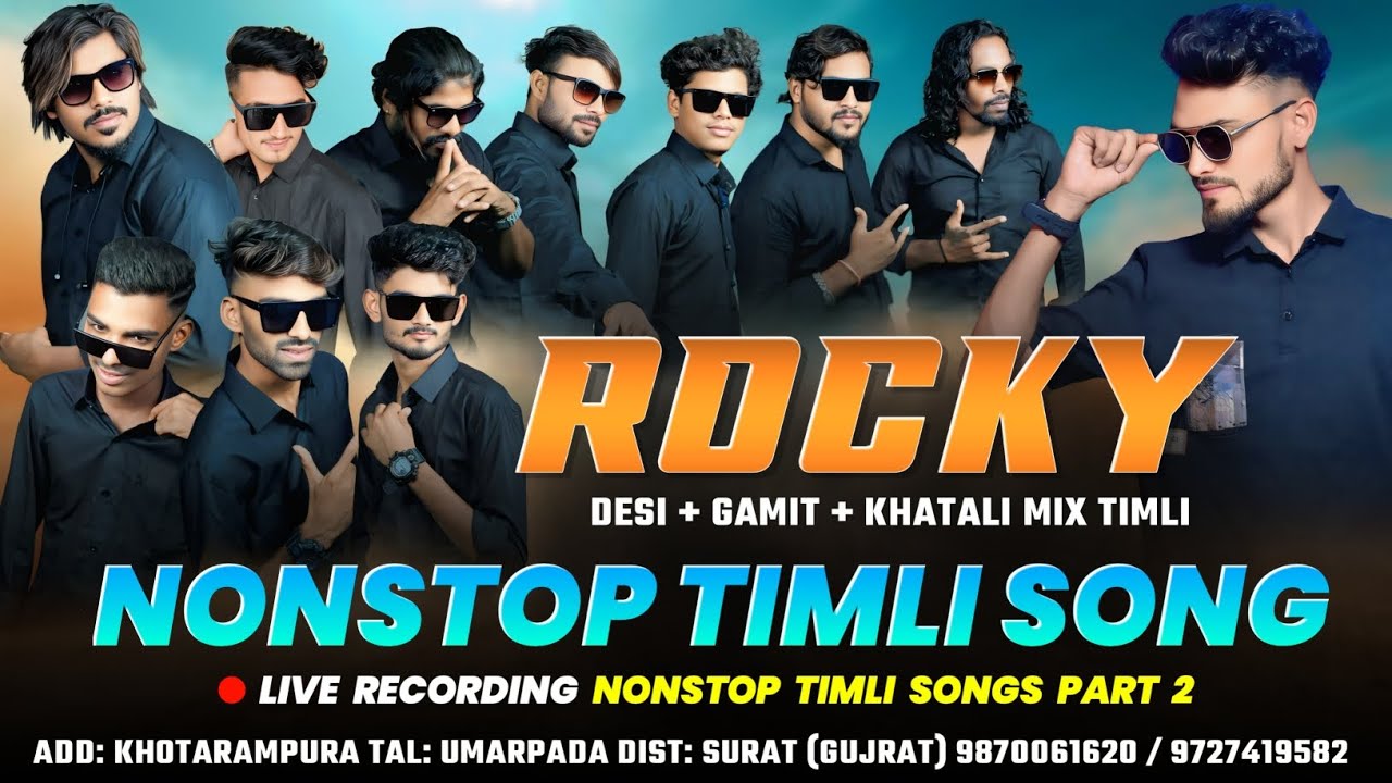 Nonstop Timli Song 2025 Desi Gamit Khatali Mix Timli Rocky Star Live Recording Part-2