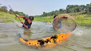 Amazing Fish Trap 2024✅| Traditional Catch Fish With Bamboo Tools Teta From The Village River😱🥰