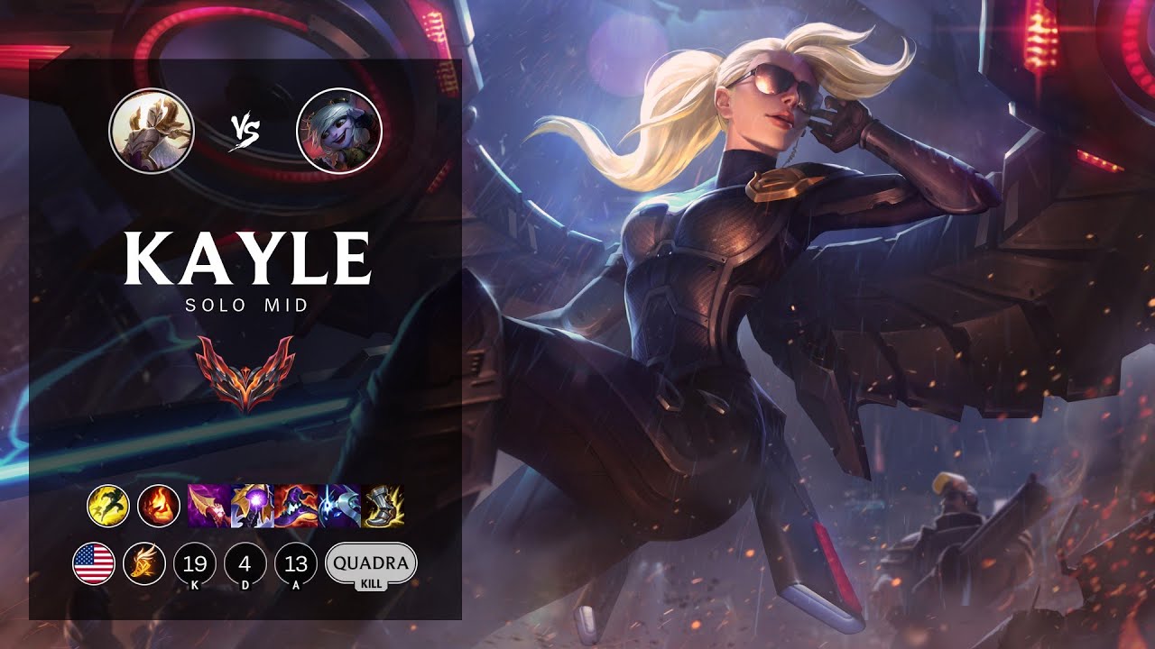 Kayle Mid vs Tristana - NA Grandmaster Patch 12.9
