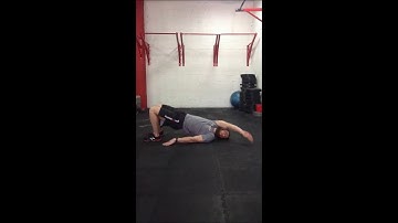 Glute Bridge W/Overhead Reach