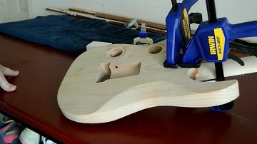 Fretwire 7 string Kit build Part 3 The Neck Glueup