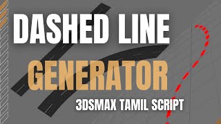 3dsmax dashed line generator script tamil video  road center line creation #civilsoftwaretutorial screenshot 2