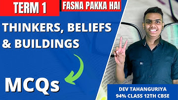 Thinkers Beliefs and Buildings Class 12 MCQ Questions for Term 1 Board Exam | Class 12 History