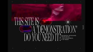 WebGL glitch Demonstration01/Top page/PC