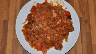 Тушеная капуста с свининой Тушеная капуста с свининой