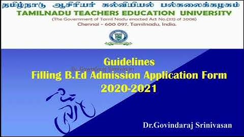 B.Ed I year Application form filling|DrGS