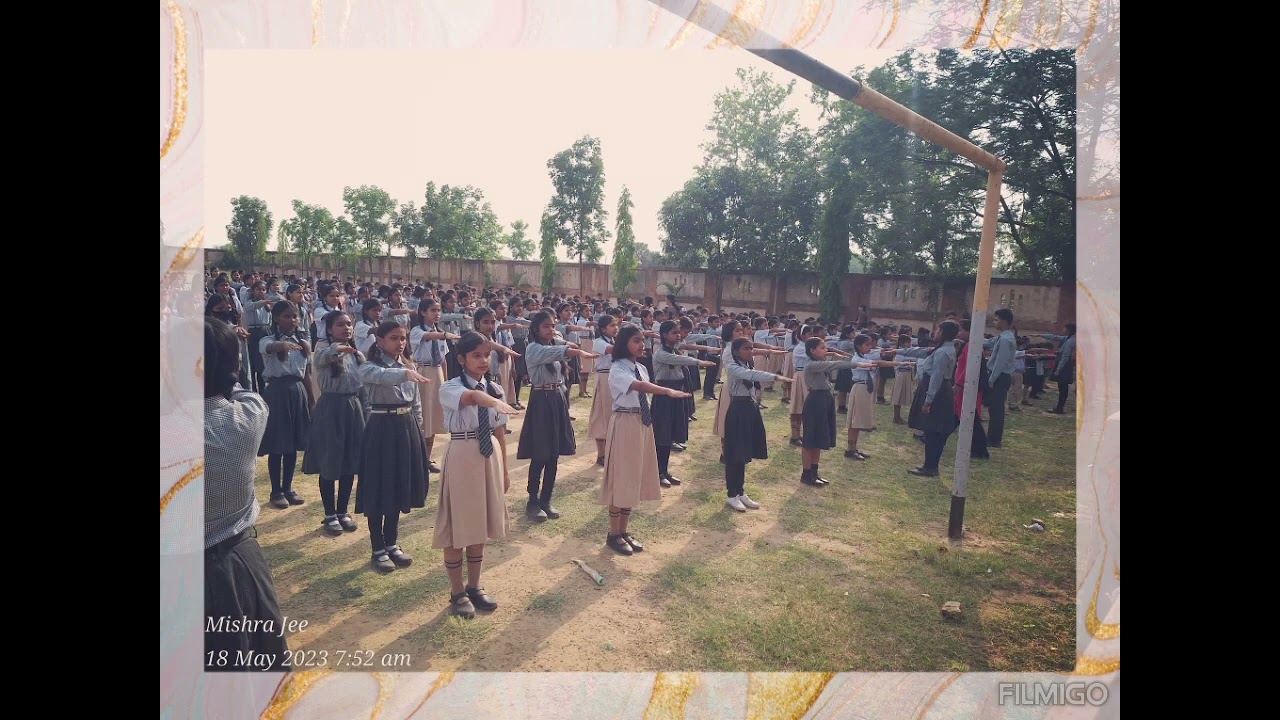 Morning Assembly at RBT VIDYALAYA