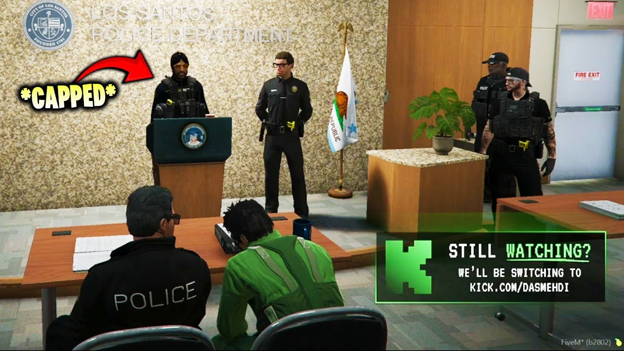 Brian Reacts to Capped's COP Character Joining The PD! | NoPixel RP | GTA RP