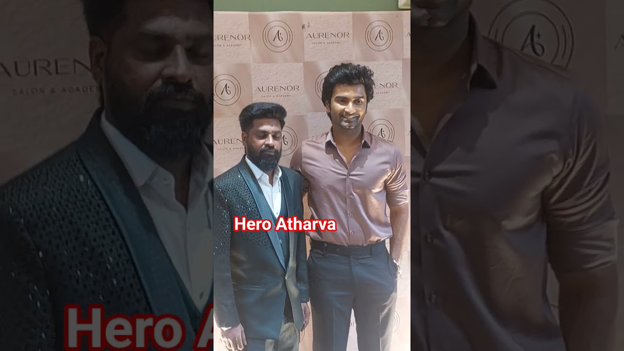 hero Atharva in Shop opening #atharva #hero #parasakthi #trending #subscribe